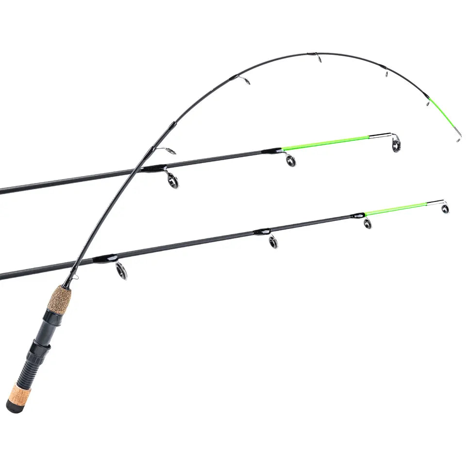 Goture  2 Tips Winter Ice Fishing Rods  32"  Spinning Rod M+MH Cork Handle Ice Pole Ultra-light Carp Fishing