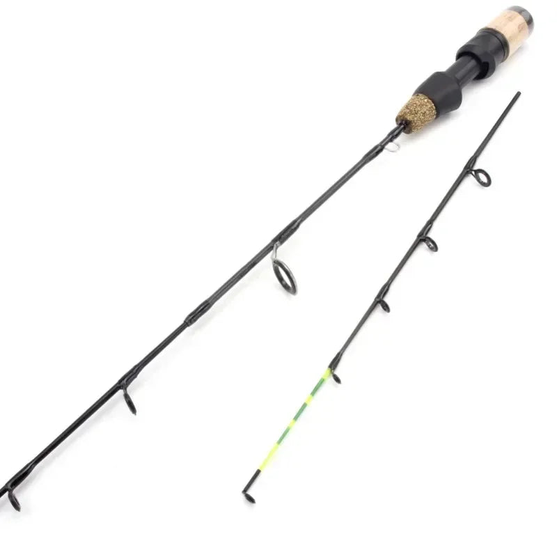 60cm 2 Tips Telescopic Rod Reel Combos Winter Ice Fishing Rod Fishing Reel Set Pole Tackle Carbon Pole Ice Fishing Rod Tools