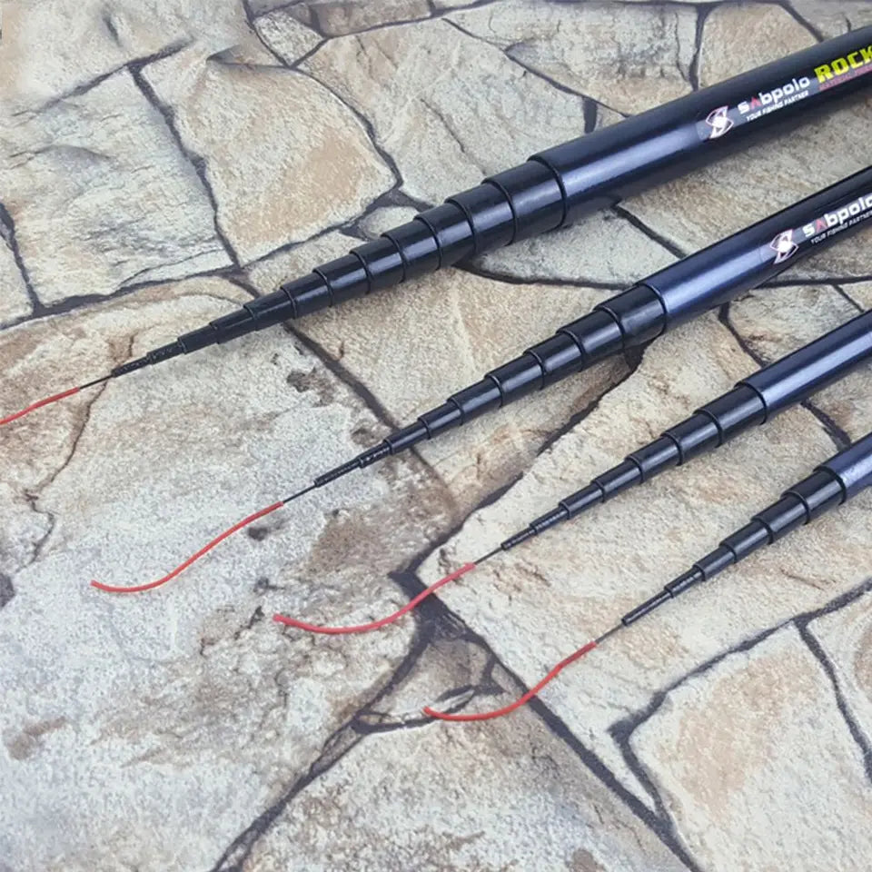 Ultralight Telescopic Fishing Rod Carbon Fiber Stream Lake Hand Pole Carp Feeder Portable Fishing Rods Tackle
